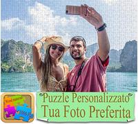Anlewo Puzzle Personalizzato con la Tua Foto Preferita. Personalizza Immagine Puzzles Giocattolo Legno Scatola Regali - 1000 Pezzi (50 x 75 cm)