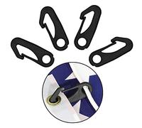Anley 4 PCS Clip per gancio a scatto per asta di bandiera per impieghi gravosi - Accessorio per attaccare l'asta della bandiera - Collegare gli anelli di tenuta della bandiera alla corda