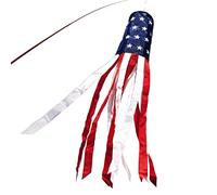 Anley 40 Pollici Bandiera Americana US Manica a Vento, Stelle e Strisce USA Decorazioni Patriottiche - Stelle Ricamate e Resistenti allo Sbiadimento - 3.3 Piedi