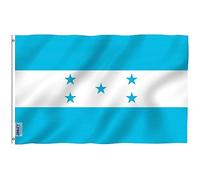 Anley Bandiera Fly Breeze 3x5 Piedi Honduras - Resistente ai Colori e allo sbiadimento UV - Intestazione in Tela - Bandiere Nazionali honduregne in Poliestere con Occhielli in Ottone