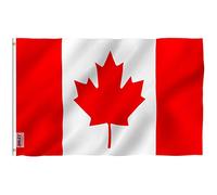 ANLEY Fly Breeze 3x5 Piedi Bandiera Canada - Colore Vivido e Resistente Ai Raggi UV - Testata In Tela E Doppie Cuciture - Bandiera Nazionale Canadese Poliestere Anelli Ottone 3 X 5 Piedi
