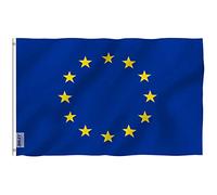 ANLEY Fly Breeze 3x5 Piedi Bandiera Unione Europea - Colore Vivido e Resistente Ai Raggi UV - Testata In Tela E Doppie Cuciture - Bandiera EU Poliestere Anelli Ottone 3 X 5 Piedi