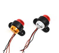 ANLIKY-Pro 2 luci di posizione a LED, 12 Volt, luci di posizione per camion, auto, rimorchio, illuminazione sicura per il vostro veicolo, rosso e bianco, rosso e giallo