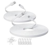 ANLINK Confezione da 2 cavi micro USB piatti da 5 m, per ricarica e sincronizzazione dati, cavo micro USB da 5 m per telecamere WyzeCam, Wyze Cam Pan, WYZE Cam OG, NestCam Indoor, Blink e altre