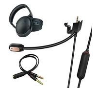ANLINKSHINE Cavo microfono Boom compatibile con cavo di ricambio Bose QC35 II, QC45, QC35 Gaming Headset / 3,5 mm con microfono a braccio per controller Xbox, PS5, PS4, PC (interruttore muto mic)