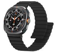 Anlinser Cinturino Magnetico Compatibile con Cinturino Samsung Galaxy Watch Ultra 2025/2024 47mm, Cinturini Sportivi in Silicone Impermeabili con Magnete per Samsung Watch Ultra, Nero