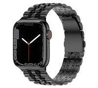 Anlinser Compatibile con Cinturino Apple Watch 42mm 41mm 40mm 38m, Cinturini in Metallo Regolabile Acciaio Inossidabile Compatibile con iWatch Serie 10 9 8 7-1, SE (Nero)