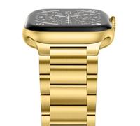 Anlinser Compatibile con Cinturino Apple Watch 42mm 41mm 40mm 38mm, Cinturini in Metallo Inossidabile per Attività Commerciali per iWatch SE Serie 11 10 9 8 7 6-1 (Oro)