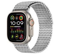 Anlinser Compatibile con Cinturino Apple Watch Ultra 3/2/1 49mm, Cinturini di Ricambio Metallo con Chiusura Magnetica Compatibile con Apple Watch Ultra 3/2/1 49mm, Argento