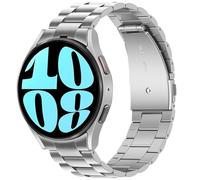 Anlinser Compatibile con Cinturino Samsung Galaxy Watch 7/6/5/4/FE 44mm 40mm/Watch 6 Classic 47mm 43mm, No Gap Cinturini in Metallo Compatibile con Galaxy Watch 5 Pro/4 Classic, 20MM, Argento