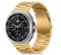 Anlinser Compatibile con Cinturino Samsung Galaxy Watch 8 44mm 40mm/Watch 8 Classic 46mm, No Gap Cinturini in Metallo 22MM, Oro