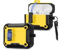 Anlinser Custodia per AirPods Pro 3, Cover Protettiva Compatibile con MagSafe, Blocco Magnetico con Supporto per Telefono, Giallo