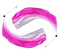 Anlising 2PCS Un Velo di Danza Colorato, Palle per La Danza del Ventre, Velo di Seta di Danza del Ventre, Oscillanti Danza del Ventre, per La Danza del Ventre, Spettacoli, Feste E Spettacoli