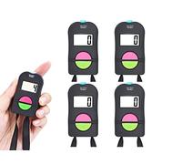 Anlising 4 Pezzi Contatore Elettronico Manuale Digitale Portatile/Mini LCD Contatore Clicker Manuale/Contatore Sportivo da Golf/Aggiunta/Sottrazione Elettronica Clicker Manuale(Nero)