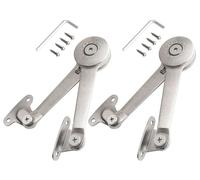Anlising Cerniere di Supporto per Coperchio, 2PCS Cerniere di Sostegno del Coperchio con Viti + Chiave a Brugola, Sollevamento Regolabile della Cerniera di Supporto, per Porta Armadio, Cassa di Legno