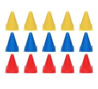 Anlising Coni da Allenamento, 15PCS Cinesini per Allenamento Calcio, 18CM Cono di Traffico in Plastica, Coni di Formazione, Conetti Segnaletici,Coni da Calcio,per il Calcio,Sport,Allenamento(3 Colori)