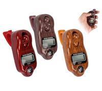 Anlising Contatore Digitale Perline, 3PCS Buddha Perline Contatore con Bussola, Contatore di Perline di Preghiera, Digital Beads Counter, Finger Perline Contatore, per Meditazione, Preghiera Musulmana