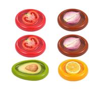 Anlising Contenitori Riutilizzabili per Frutta e Verdura, 6PCS Riutilizzabile Contenitore per Frigorifero, Contenitori per Frutta e Verdura, Silicone Fruit Storage Box, per Conservare Frutta e Verdura