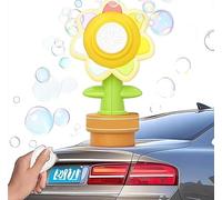 ANLONGLI La Macchina for Bolle di Sapone a Sette Colori con Fiori di Girasole può Essere telecomandata a 100 Metri, for la Decorazione Esterna Posteriore dell'auto, Ciondolo Spray for Bolle.