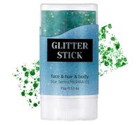Anloximt Glitter Stick Per Capelli,Per Festival Trucco Viso Corpo e Abbigliamento - Accessori per Trucco Cosmetico con Scintillio e Effetto Brillante Amico della Pelle per Feste Scuola e Spettacoli