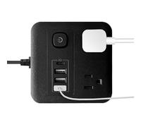 Anloximt Prese Elettriche | 8 In 1 Multipresa | Prolunga da 1.8 m con Adattatore, Stazione di Ricarica per Camera Cucina Ufficio Dormitorio