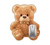 Anloximt Simpatico Tappetino per Mouse - Simpatico Tappetino per Mouse con Orso Antiscivolo | Tappetino per Mouse Animale Soft Touch, Tappetino per Mouse con Cuciture Precise per scrivanie da Ufficio