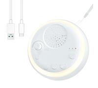 Anluomafuy Macchina Rumore Bianco per Bambini, Rumore Bianco Neonato Portatile con 16 Suoni, Luce Notturna, 3 Impostazioni del Timer, Ricaricabile USB White Noise Machine Per Dormire Viaggi