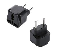 Anluomania Adattatore Presa, 10A 250V Adattatore da Viaggio, Presa Universale da Viaggio, EU 2 Poli, per Europa, Spagna, Francia, Germania, Italia