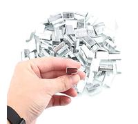 Anmas Power Guarnizioni seghettate aperte per imballaggio, 50 pezzi, resistenti guarnizioni in metallo aperto per reggette in poliestere (PET) polipropilene (PP) da 12 mm/16 mm/19 mm