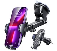 ANMASS 2022 - Supporto universale per cellulare auto [Upgrade classe militare resistente agli urti] girevole a 360° + estensibile Telefono Cellulare Smartphone Portacellulare per cruscotto anteriore per iPhone, Samsung Xiaomi LG