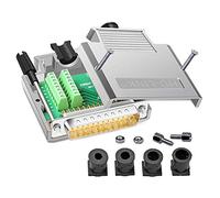 ANMBEST DB25 Breakout Connector, Solderfree Metal Shell RS232 D-SUB Serial a 25 Pin Port Terminal Adattatore Connettore Connettore Scheda Breakout con Custodia