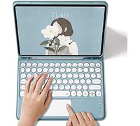 AnMengXinLing Custodia per tastiera per iPad Pro 11 2022/2021/2020-Touchpad Tastiera staccabile con portamatite Folio Smart Cover con tastiera per iPad Pro 11" 4a/3a/2a generazione, blu cielo