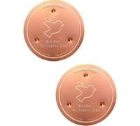 ANMITI Bagno per uccelli disco in rame 0,6 mm rinforzato pulizia con triplo punto fisico sicuro acqua pulita bagno per uccelli purificazione