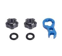 ANMITI Camera d ' per bici per dadi valvola Viti con guarnizione O-ring e kit chiave per e bici da Pneumatico per bicicletta per valvola Tappi per pneumatici Tappo per dado Dado