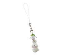 ANMITI Ciondolo per telefono a forma di coniglio, adorabile design in peluche, accessorio morbido per cellulare, ideale per donne e studenti