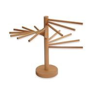 ANMITI Comodi Strumenti per Cucinare la Pasta Supporto Compatto per asciugare Legno Portapasta Decorativo in Legno Supporto Supporto per asciugatrice Pieghevole