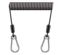 ANMITI Corda Elastica antiperdita per Cordino Sicurezza per Attrezzi Multiuso da Pesca Retrattile a Spirale con moschettone a Spirale