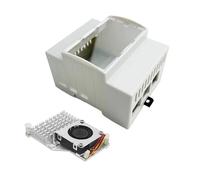 ANMITI Custodia in ABS per Scheda RPI5 Copertura per Guida DIN Adatta Perfettamente alla Ventola Raffreddamento Attiva Opzionale Ritagli e Dimensioni Precise