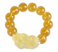 ANMITI Elegante Ricchezza Xiu Gioielli Decorazione Feng Shui Citrino Pietra Bead Buona Fortuna Braccialetti Unisex Per Le Donne Personalizzato