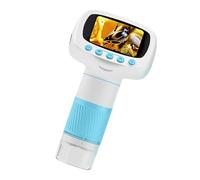 ANMITI Giocattolo per microscopio Digitale con Display da 2 Pollici Microscopio Digitale Portatile per Strumento apprendimento delle scienze educative Portatili