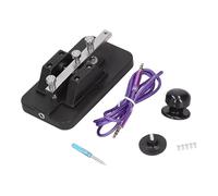 ANMITI Keyer Automatico Sottile con fluttuatore codice trasportabile con Doppia Uscita da 3, 5 mm per Strumento Pratica del codice per esecutori Radio