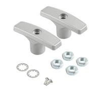 ANMITI Le robuste valvole per Lo smaltimento dei rifiuti dei gestiscono Le prolunghe in Metallo per Un Maggiore Comfort all ' Aperto Comoda Gestione dei rifiuti Maniglia per valvole Grigia