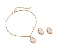 ANMITI Pratici e robusti set collane e orecchini in lega per donne alla che amano accessori alla unici e gioielli