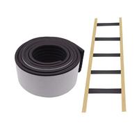 ANMOO Copertura morbida per scaletta per letto a castello da 2 m, con forte adesivo, larghezza 80 mm, protezione di ricambio per scaletta per scale, gradini per piedi, angolo comfort - nero