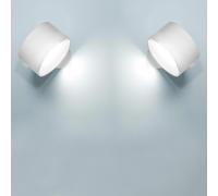 Anmossi Applique da Parete Interno 2 Pezzi Lampada da Parete a LED Controllo