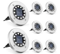 Anmossi Lampade Solari da Giardino 12 LED Lampada Solare da Esterno Luce Solare
