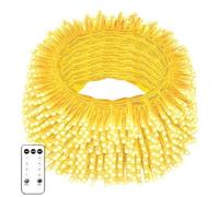 Anmossi Luci Natale Esterno,50m 500 LED Catena Luci con Telecomando,8 Modalità,Lucine da Esterno Giardino Impermeabile per Adatto a Giardino,Feste,Natale,Natalizie Albero,Nozze,Bianco Caldo