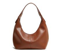 Ann Bully Hobo Borse da donna, in pelle vegana retrò, pochette tote a tracolla Y2K, borsa tote sotto le ascelle, marrone, Marrone