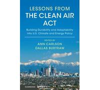 Ann Carlson Lessons from the Clean Air Act (Tascabile)