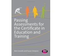 Ann Gravells Su Passing Assessments for the Certificate in Ed (Copertina rigida)